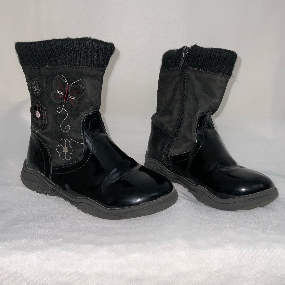Girl’s Laura Ashley Black Boots Size 10